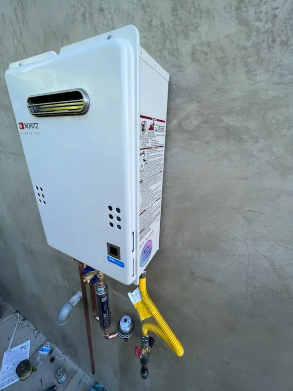 Tankless water heater installation for Tancred homes
